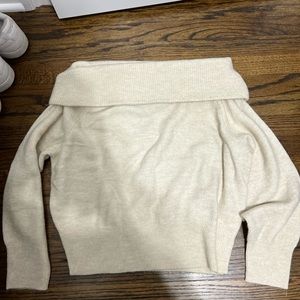 H&M sweater, small, beige/cream, NEW
